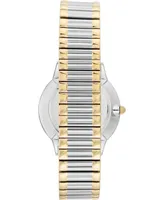 Anne Klein Women's Two-Tone Stainless Steel Stretch Bracelet Watch 34mm