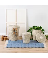 Honey Can Do Set of 3 Nesting Seagrass Snake Charmer's Baskets