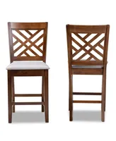 Furniture Caron Upholstered 2 Piece Counter Height Pub Chair Set