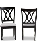 Furniture Reneau Transitional 2 Piece Dining Chair Set with Seat