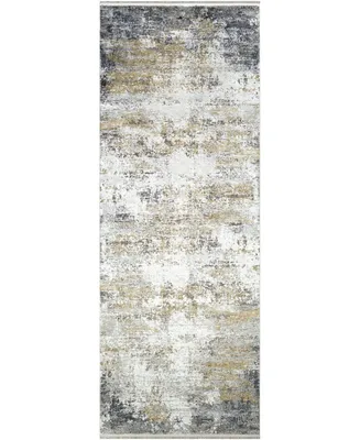 Surya Solar Sor- Gray 3' x 8' Runner Area Rug