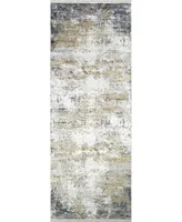 Surya Solar Sor- Gray 3' x 8' Runner Area Rug