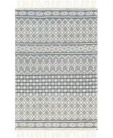 Closeout Surya Farmhouse Tassels Fts Denim Rug