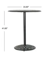 Noble House Hannah Outdoor Cast Bar Table