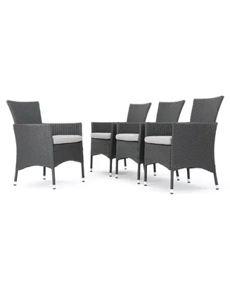 Noble House Rebecca Outdoor Dining Chairs, Set of 4