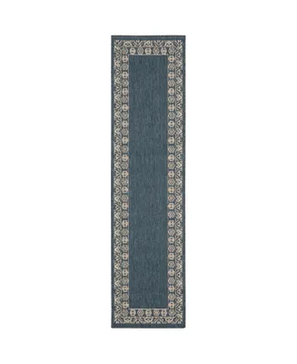 Jhb Design Scope SCO03 Blue 1'10" x 7'6" Runner Rug