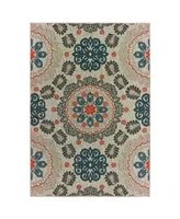 Oriental Weavers Latitude 1903W Gray 7'10" x 10' Outdoor Area Rug