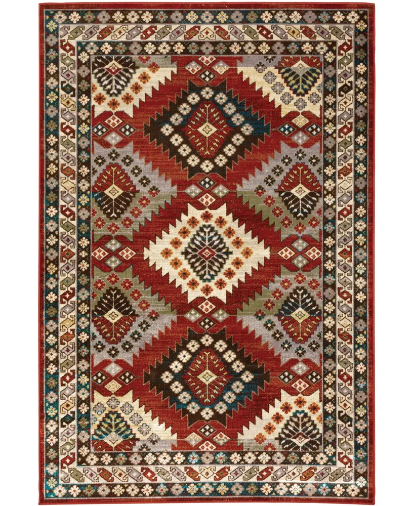 Jhb Design Romeo ROM01 Red 7'10" x 10' Area Rug