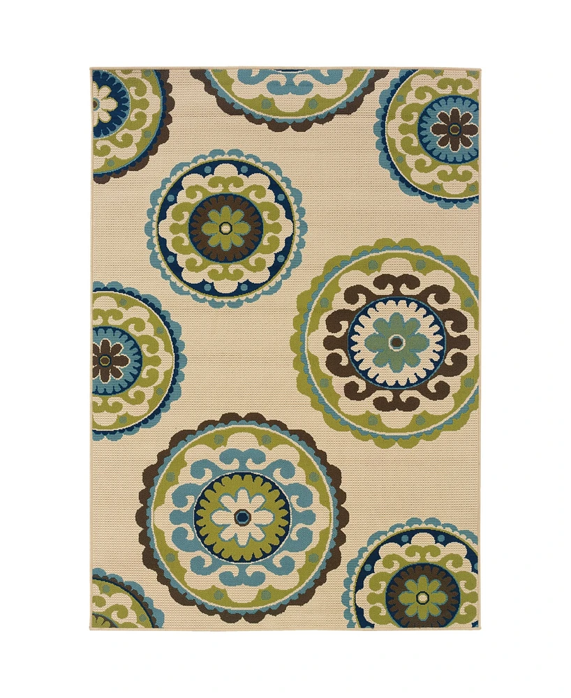 Oriental Weavers Caspian CAS11 6'7" x 9'6" Outdoor Area Rug
