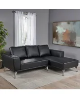 Noble House Connel Modern Chaise Sectional