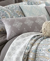 Levtex Rome Embroidered Decorative Pillow, 12" x 24"