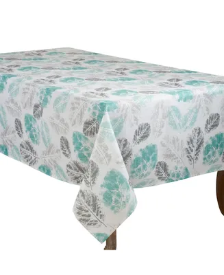 Saro Lifestyle Leaf Print Tablecloth