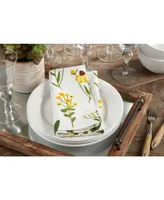 Saro Lifestyle Floral Napkin Set of 4