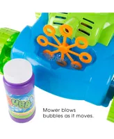 Hey Play Bubble Lawn Mower - Toy Push Lawn Mower Bubble Blower Machine, Walk Behind Outdoor Activity For Toddlers, Boys And Girls