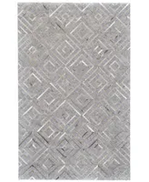 Feizy Fannin R0754 Gray 8' x 11' Area Rug