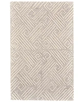 Feizy Enzo R8737 Ivory 3'6" x 5'6" Area Rug