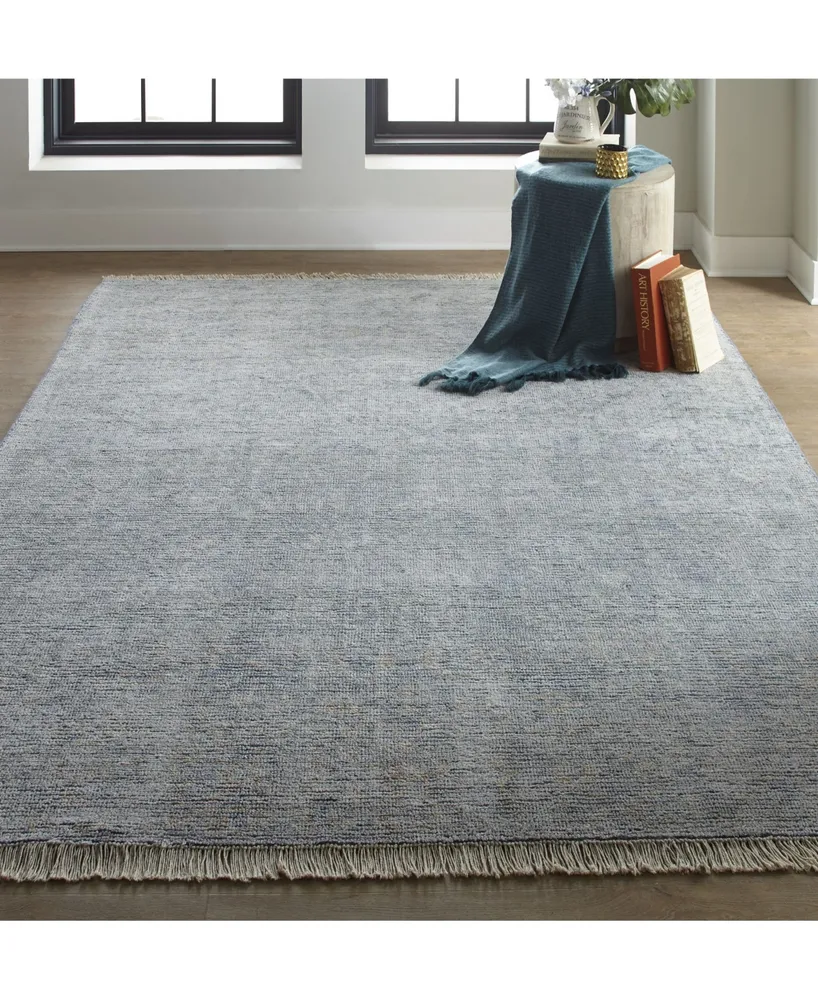 Feizy Caldwell R8803 Blue 7'6" x 9'6" Area Rug