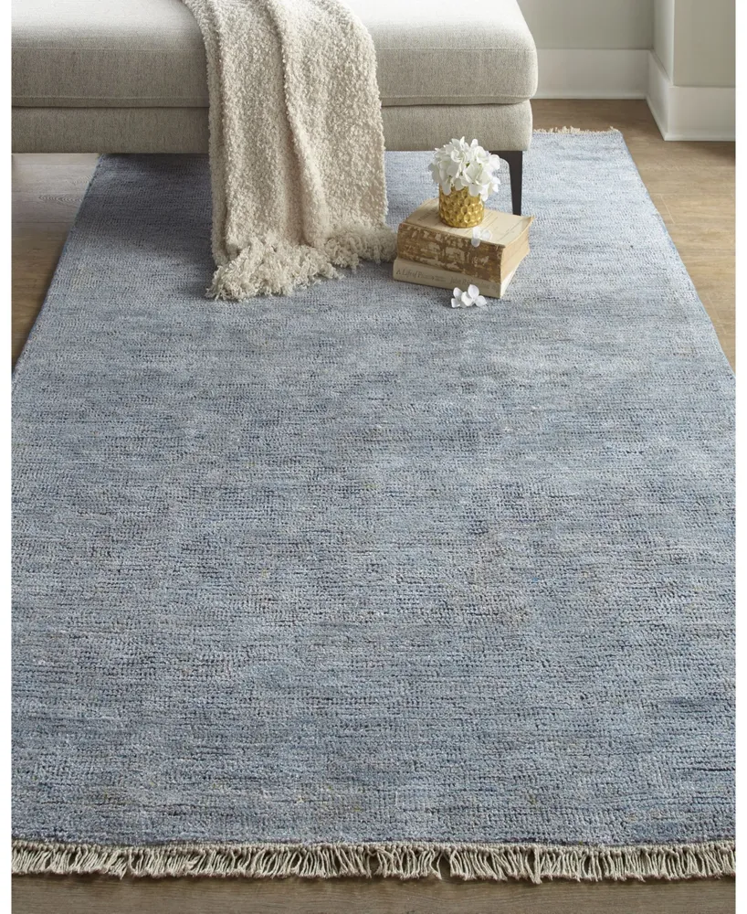 Feizy Caldwell R8804 Blue 7'6" x 9'6" Area Rug