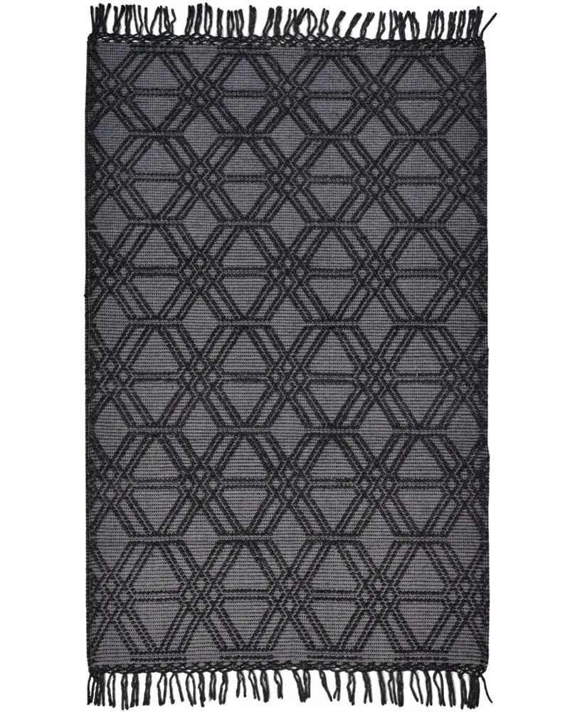 Feizy Phoenix R0807 Charcoal 5' x 7'6" Area Rug