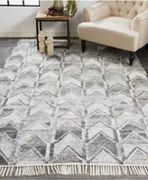 Feizy Beckett R0813 Gray 5' x 8' Area Rug