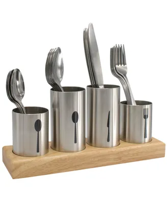 Sorbus Stainless Steel Flatware Organizer Caddy with Base