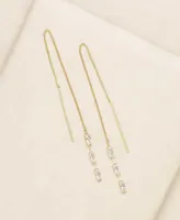 Ettika Crystal Baguette Threader Earrings