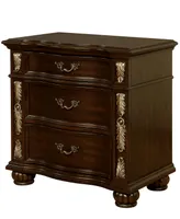 Mullberry Cherry 3-Drawer Nightstand