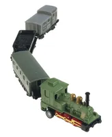 Toysmith Loco Motion Mini Pull-Back Train Set with Die-Cast Engine Assorted Styles