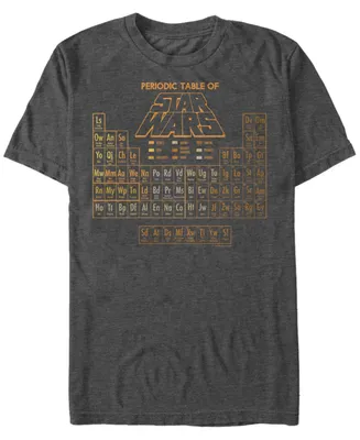 Fifth Sun Men's Star Wars Golden Rule Periodic Table of Characters Short Sleeve T-shirt