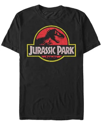 Fifth Sun Jurassic Park Men's Classic Original Logo Short Sleeve T-Shirt