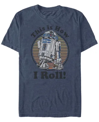 Fifth Sun Men's Star Wars C-3PO R2-D2 Besties Badge Short Sleeve T-shirt