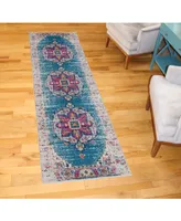 Amer Rugs Manhattan Man-15 Turquoise 2'6" x 7'6" Runner Rug