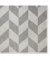 Nicole Miller Patio Country Calla 2A-4554- and Gray 6'6" x 9'2" Outdoor Area Rug