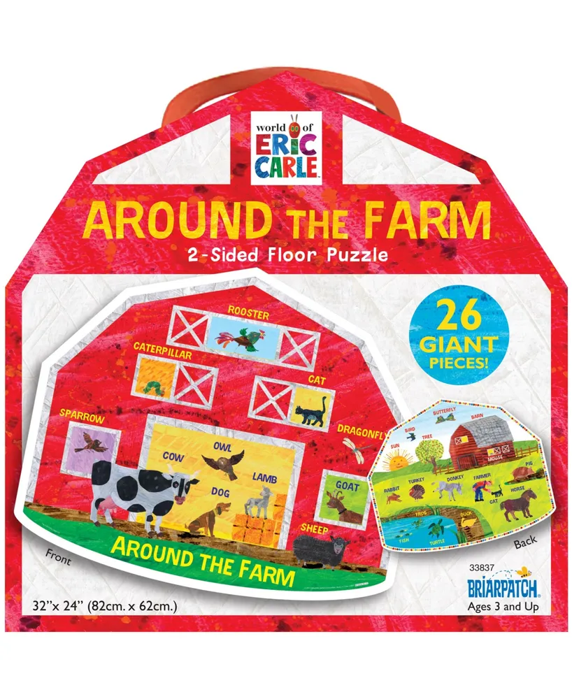 Briarpatch the World Of Eric Carle - Around the Farm 2-Sided Floor Puzzle