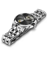 Hamilton Women's Swiss Automatic Jazzmaster Open Heart Stainless Steel Bracelet Watch 36mm