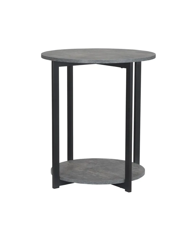 Household Essential Greystone Low Side Table