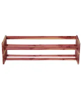 Cedar Stackable Shoe Rack, Set of 2