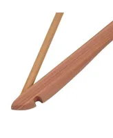 Slim Profile Cedar Hangers, Set of 16