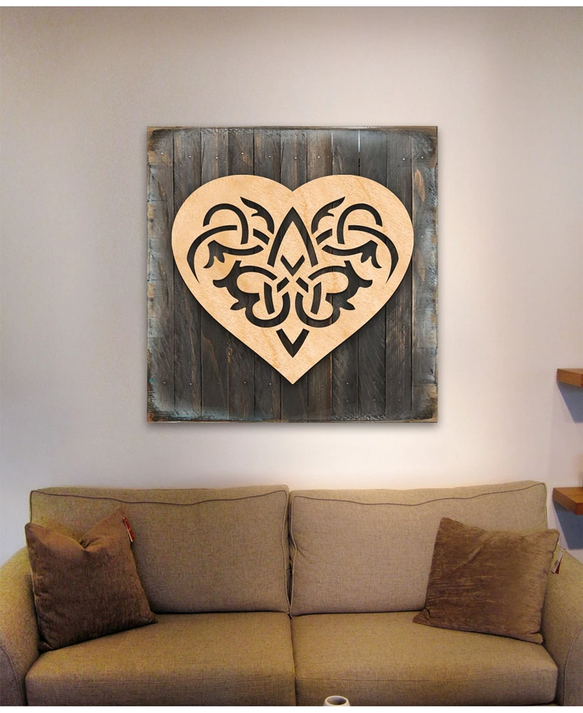 Designocracy Heart Block Decor Celtic Spa