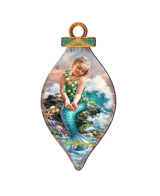 Designocracy by Dona Gelsinger Princess of The Sea Ornament and Cone Ornament, Set of 2 Each