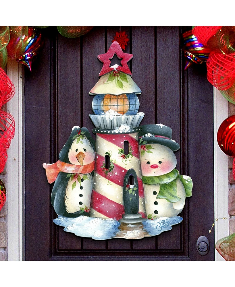 Designocracy Jamie Mills Price Christmas Keepers of The Light Door Hanger