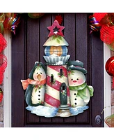 Designocracy Jamie Mills Price Christmas Keepers of The Light Door Hanger