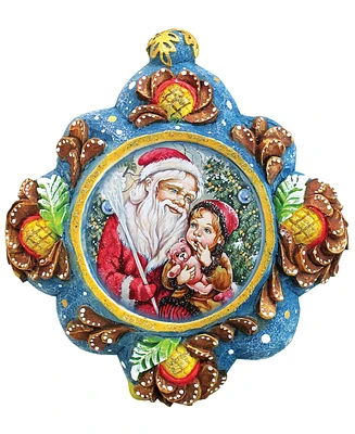 G.DeBrekht Hand Painted Scenic Ornament Sharing Secrets