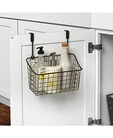 Spectrum Grid Over The Cabinet Towel Bar Medium Basket