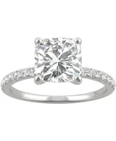 Charles & Colvard Moissanite Engagement Ring (2-5/8 ct. t.w. Dew) 14k White Gold