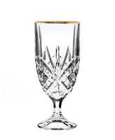 Godinger Dublin Gold Rim Iced Tea Glasses, Set of 4