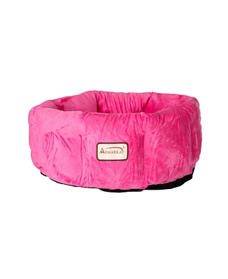 Armarkat Model C03CZH Pet Cuddle Bed for Cats and Extra Small Dogs - Pink Velvet