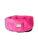 Armarkat Model C03CZH Pet Cuddle Bed for Cats and Extra Small Dogs - Pink Velvet