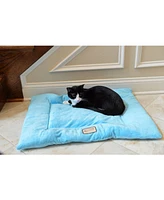 Armarkat M01CTL-l Large Pet Bed Mat , Dog Crate Soft Pad With Poly Fill Cushion, Sky Blue
