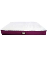 Armarkat M02HJH/Mb-x Extra Large Pet Bed Mat With Poly Fill Cushion & Removel Cover, Burgundy & Ivory